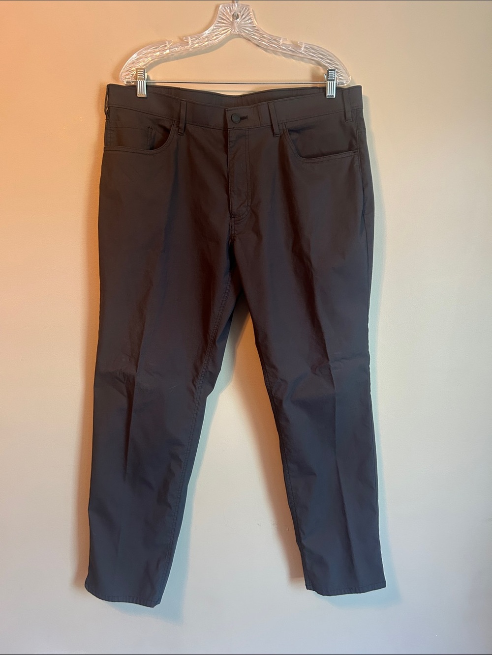 Haggar in motion Charcoal Straight Pants